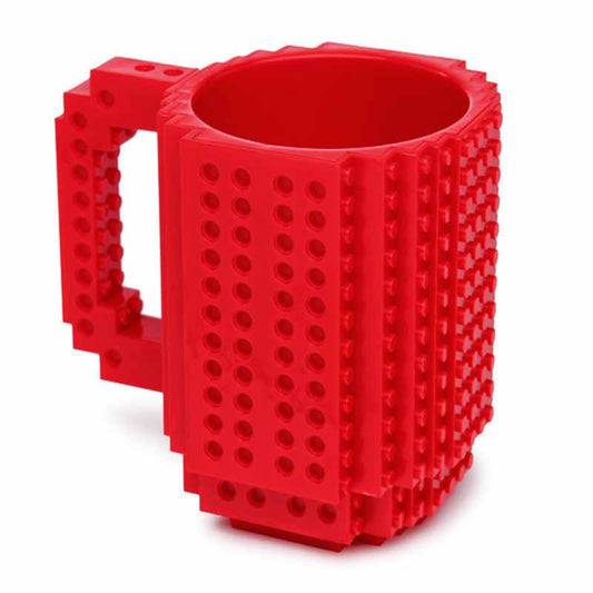 Creative DIY Build-on Brick Mug Lego Style Puzzle Mugs, Building Blocks Coffee Mug