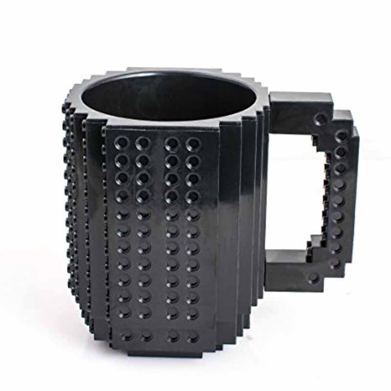 Creative DIY Build-on Brick Mug Lego Style Puzzle Mugs, Building Blocks Coffee Mug